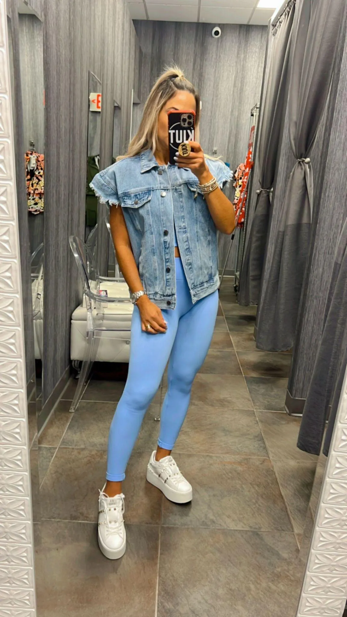 1078 Denim vest jacket