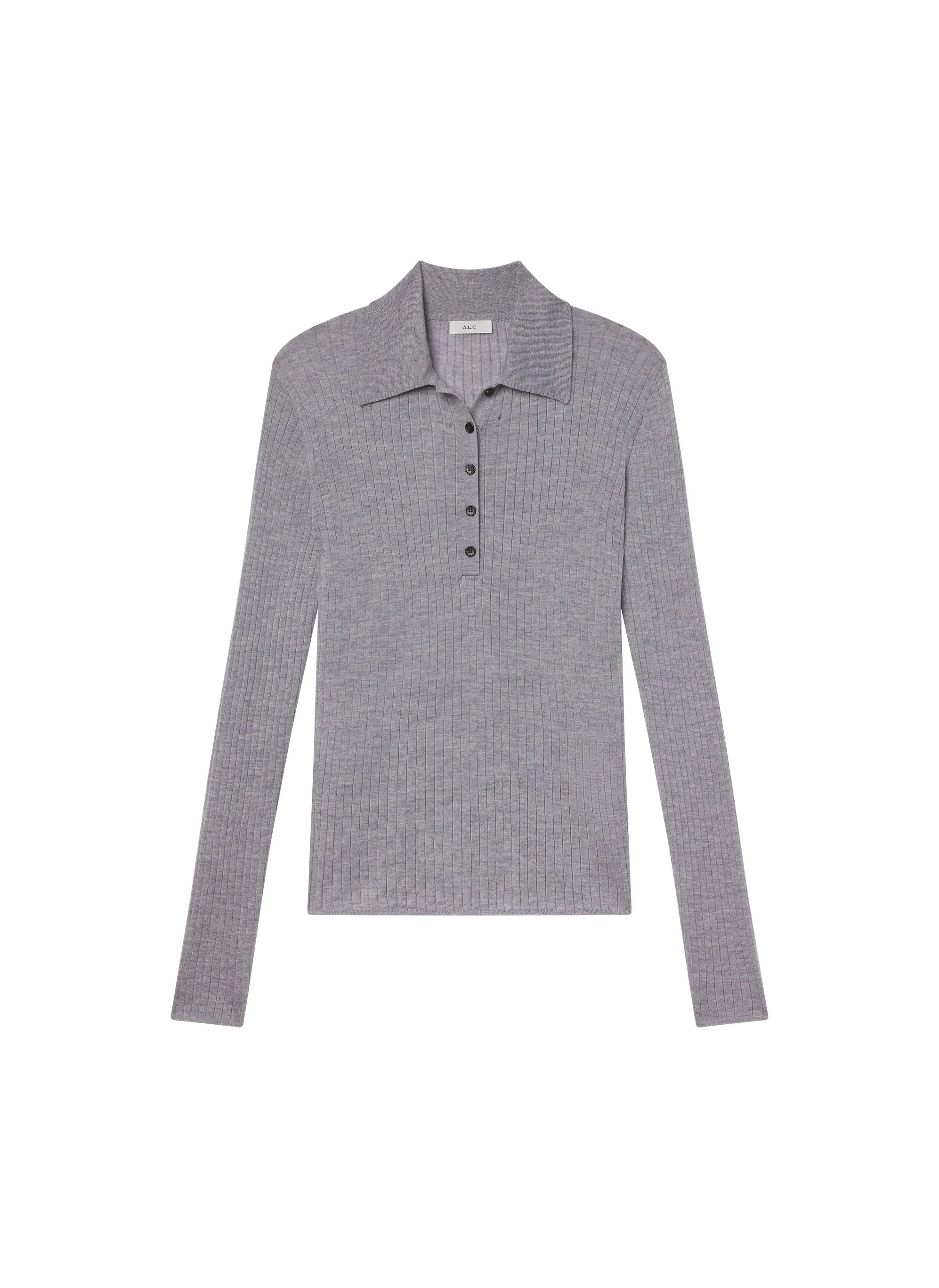 Alex Fine Merino Polo Top