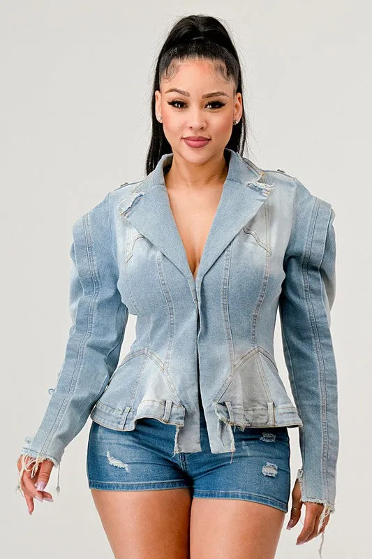 ATHINA Vintage Denim Jean Jacket