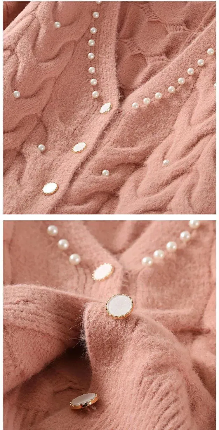 Beaded Casual Women Cardigan Sweaters