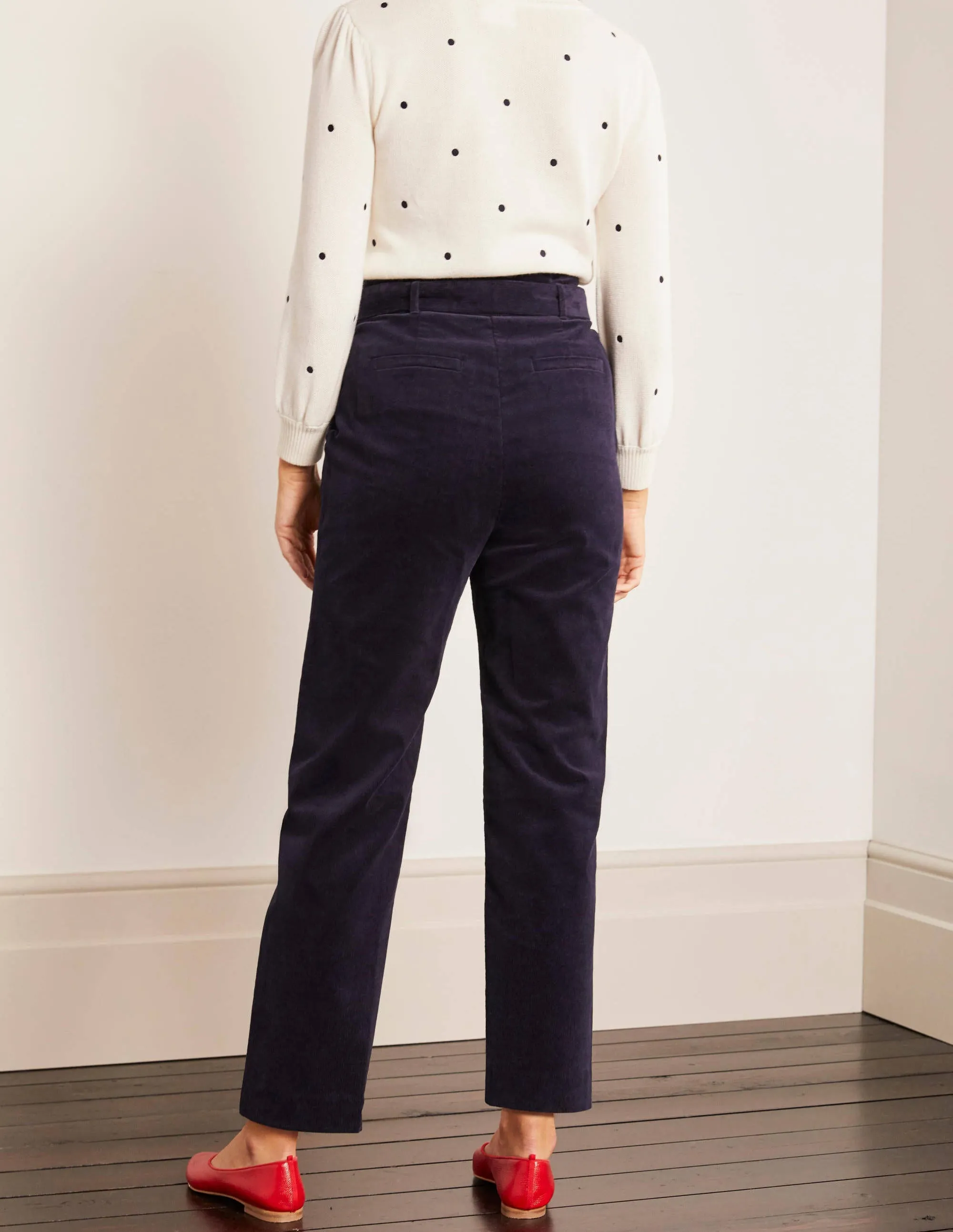 Chiswick Cord Trousers-Navy