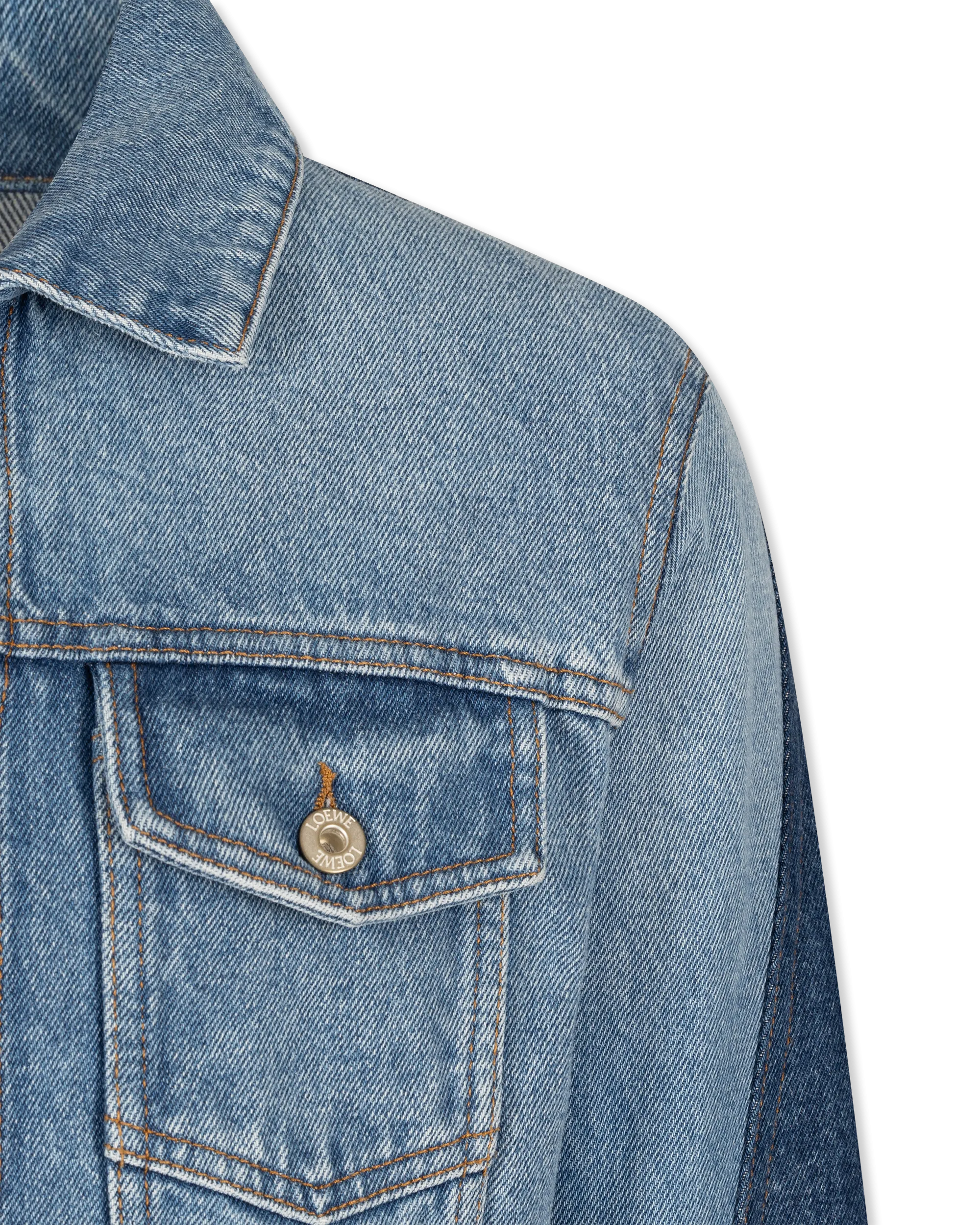 Cotton Trompe L'Oeil Denim Jacket