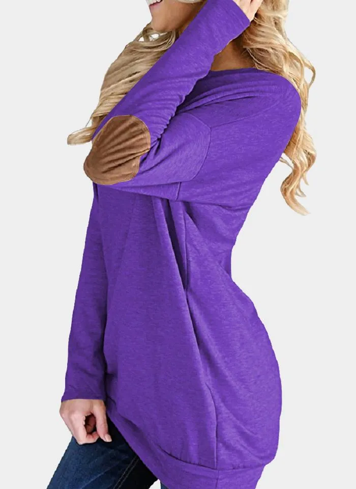 Custom Round Neck Plain Long Sleeve Top