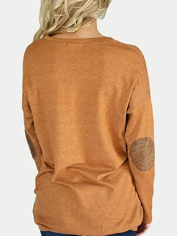 Custom Round Neck Plain Long Sleeve Top