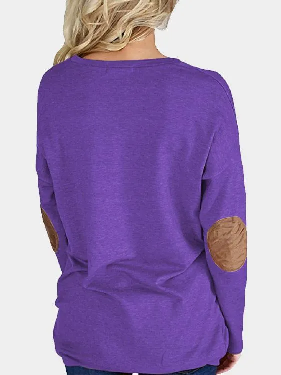 Custom Round Neck Plain Long Sleeve Top