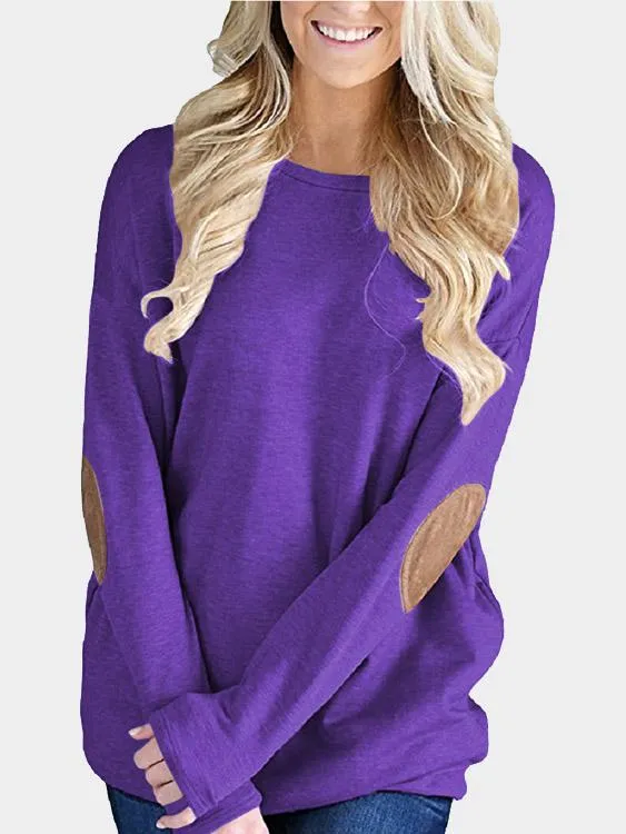 Custom Round Neck Plain Long Sleeve Top