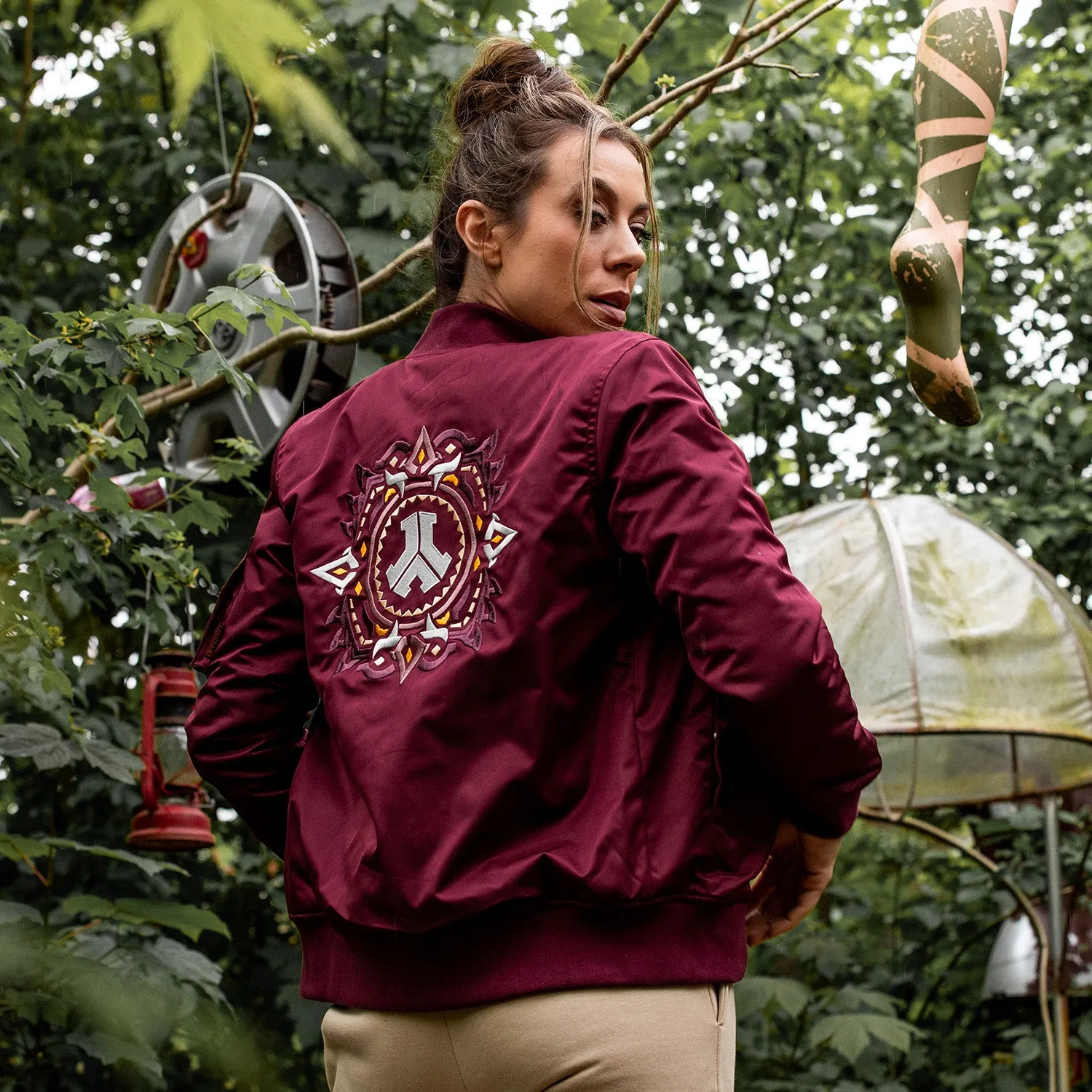 Defqon.1 Bomber jacket aubergine