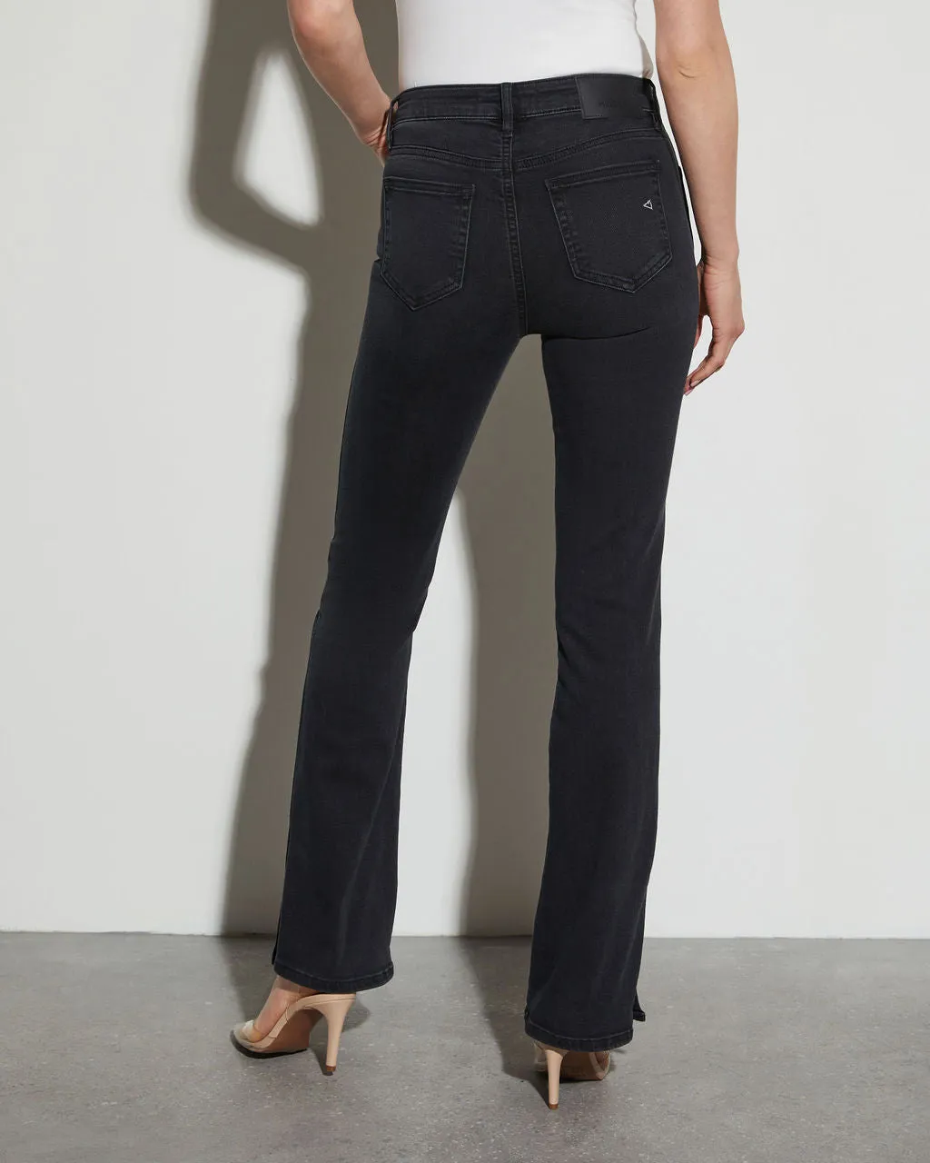 Eliza High Rise Stretch Bootcut Split Hem Jeans