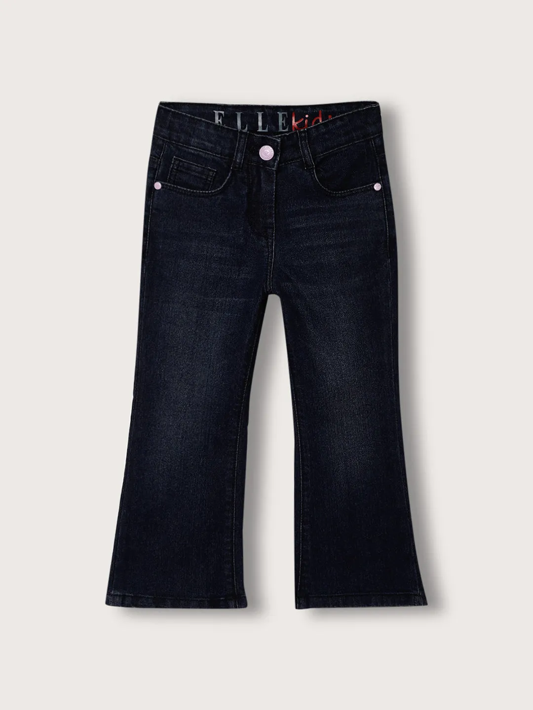 Elle Kids Girls Mid Blue Bootcut Jeans