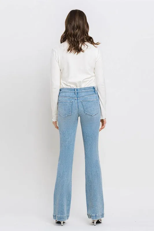 Gracelyn Mid Rise Bootcut Jean (Vervet)