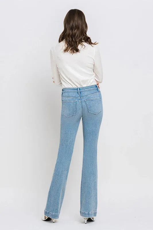 Gracelyn Mid Rise Bootcut Jean (Vervet)