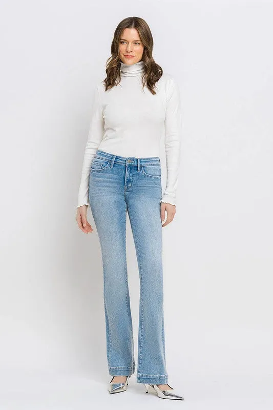 Gracelyn Mid Rise Bootcut Jean (Vervet)