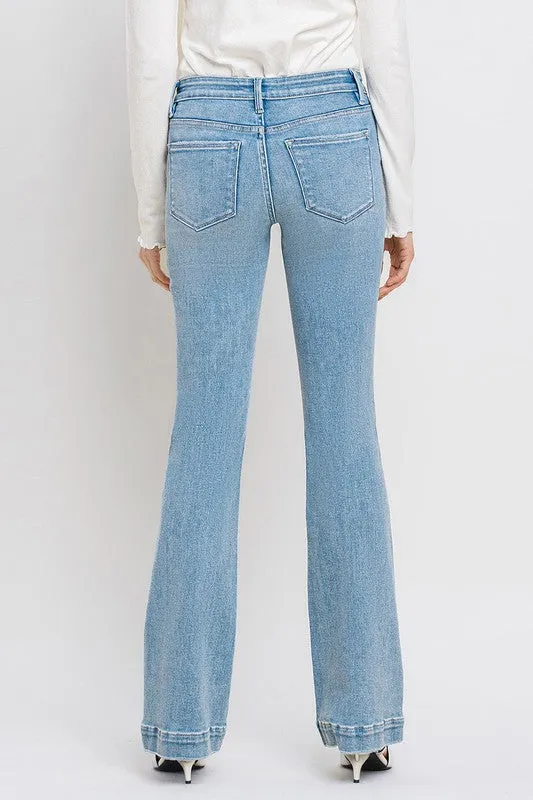 Gracelyn Mid Rise Bootcut Jean (Vervet)