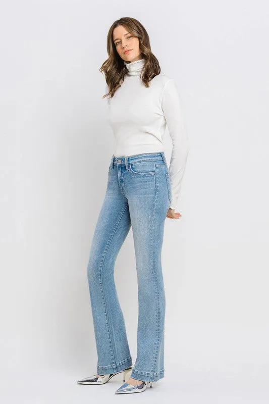 Gracelyn Mid Rise Bootcut Jean (Vervet)