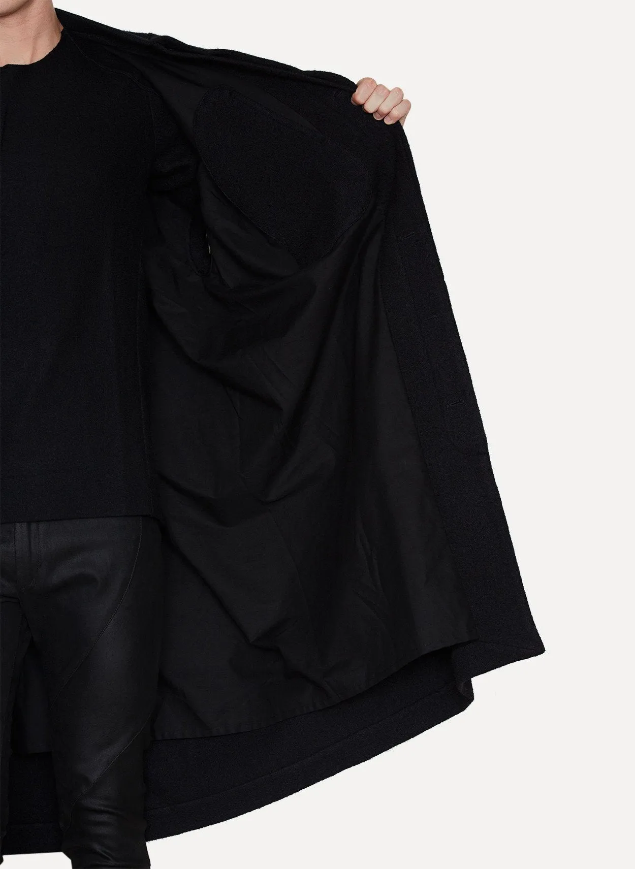 Ink Boiled Sweat Oversized Coat