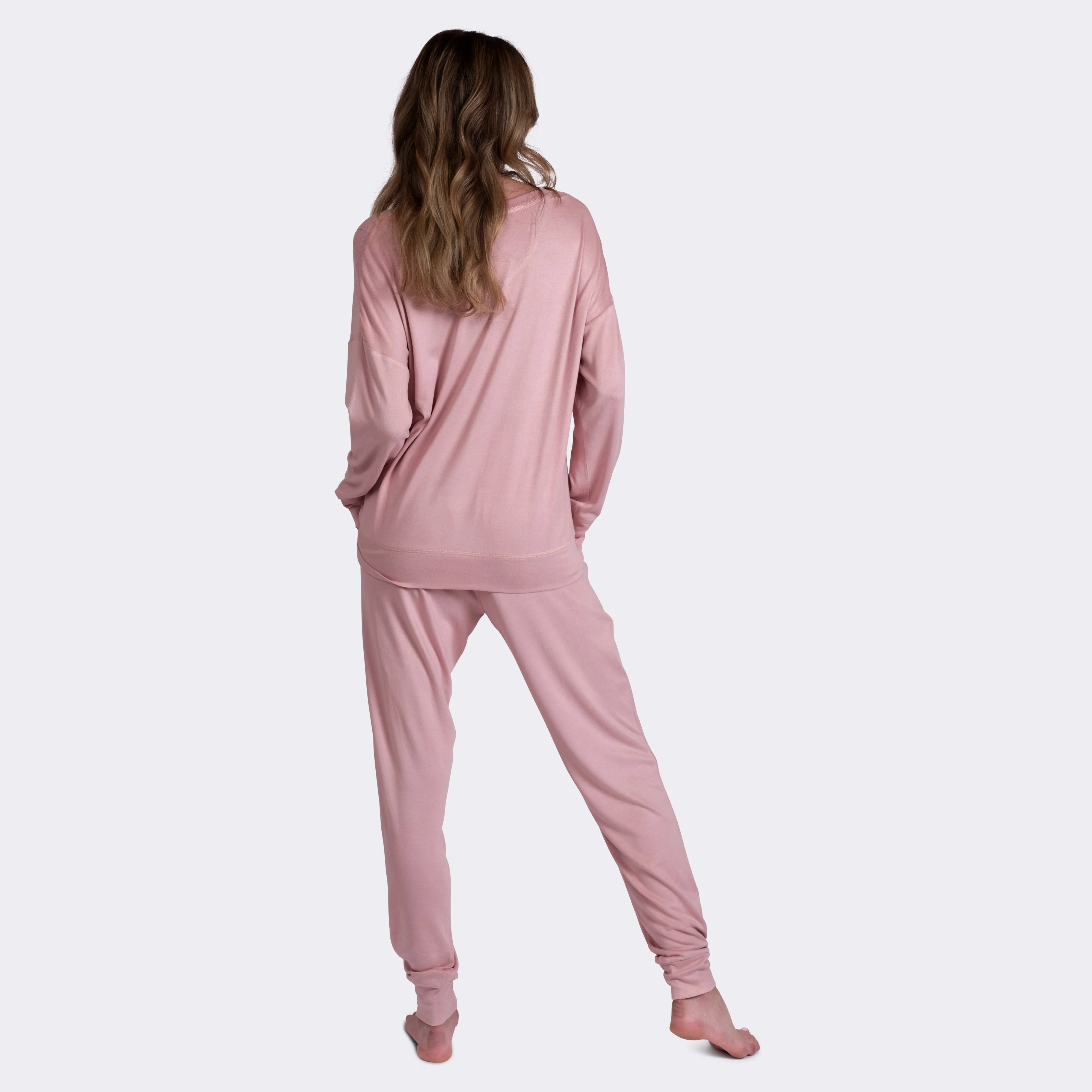 Ladies' 2-PC Pink Super Soft Pajama Set