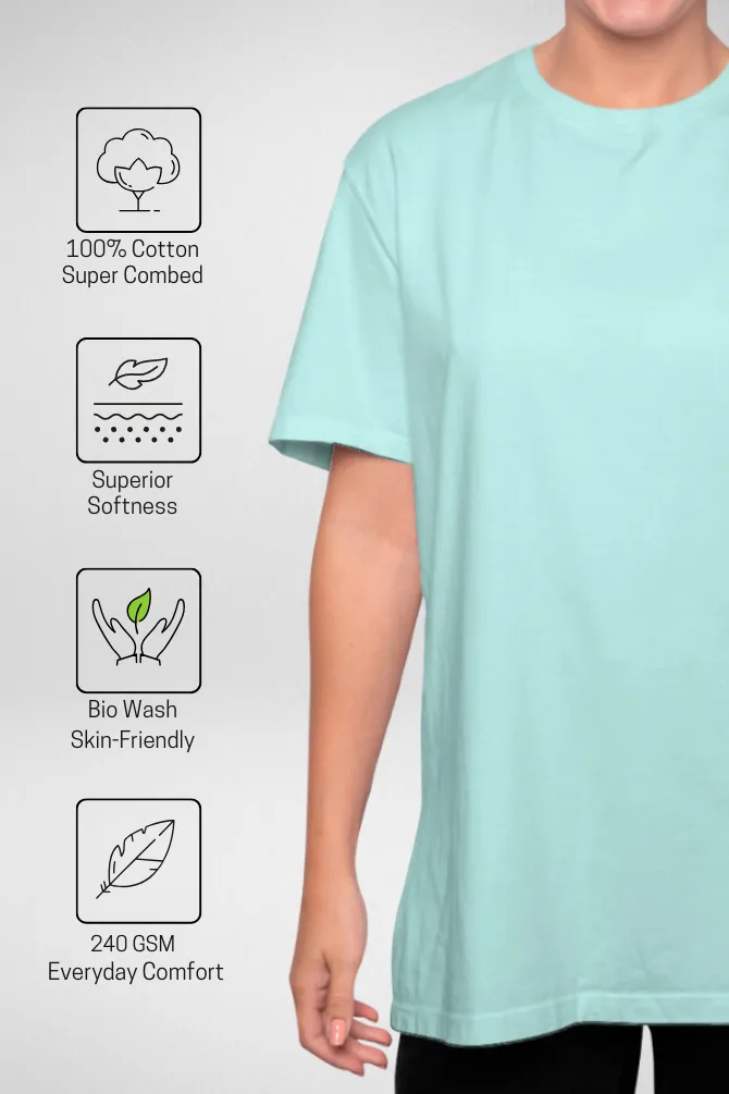 Lavender and Mint Oversized T-Shirts Combo for Women