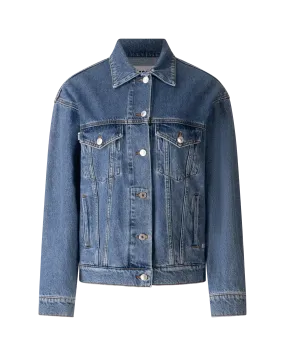 Logo Print Denim Jacket