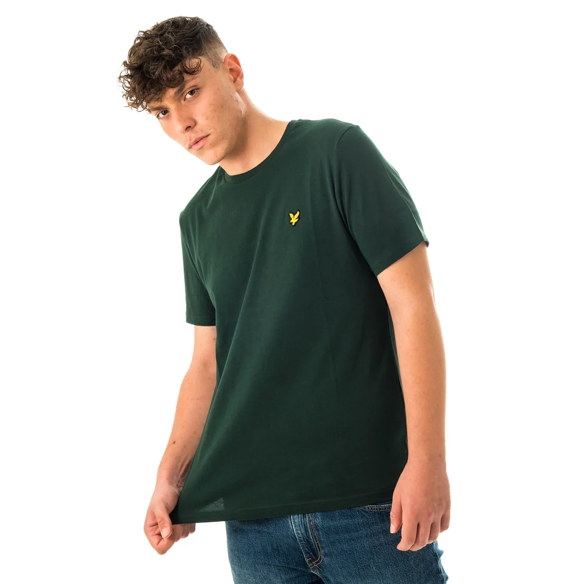 LYLE & SCOTT PLAIN T-SHIRT DARK GREEN TS400VOG-W486