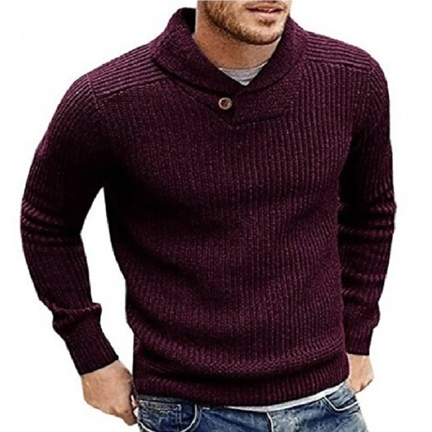 Men's Winter Casual Warm Knitted Sweater