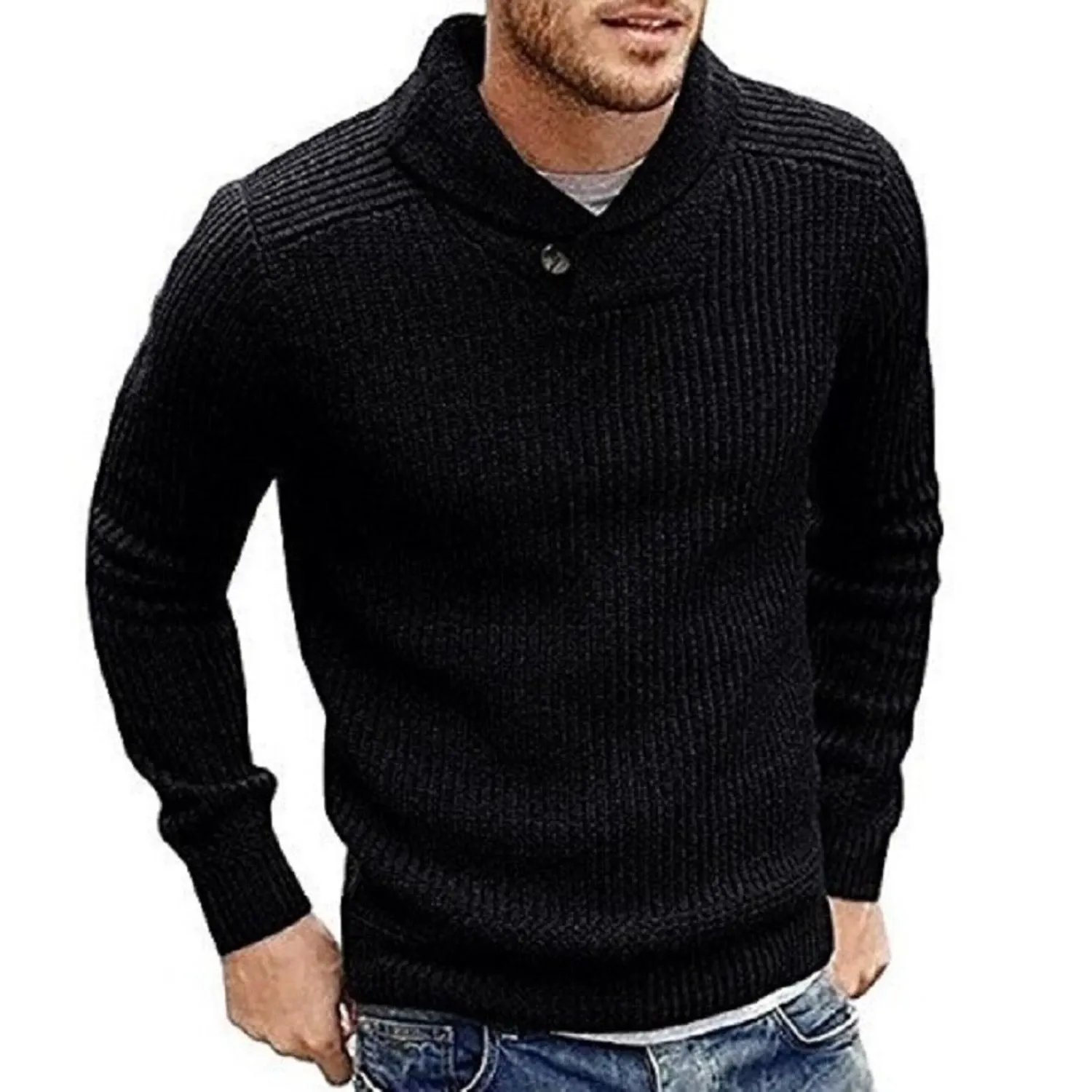 Men's Winter Casual Warm Knitted Sweater