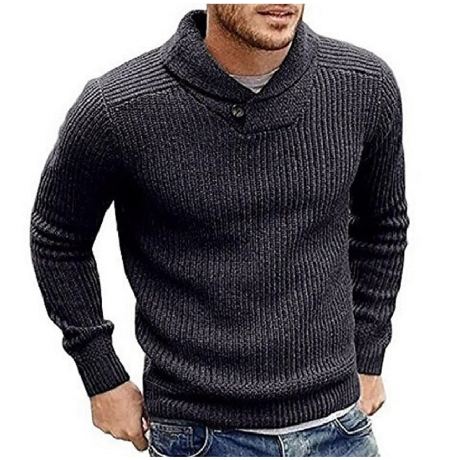 Men's Winter Casual Warm Knitted Sweater