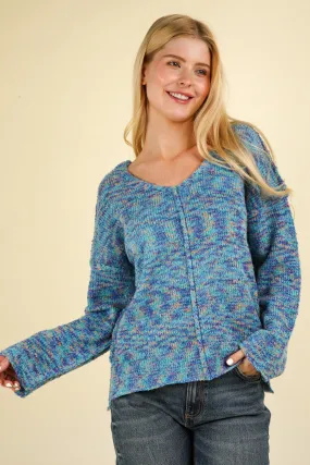 Multi Color Sweater - Blue Mix