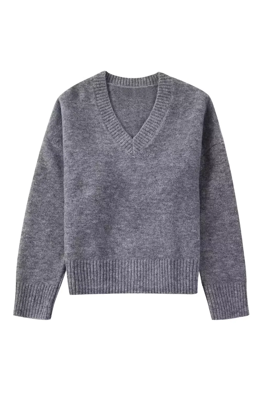 'Nicole' V-Neck Knitted Sweater