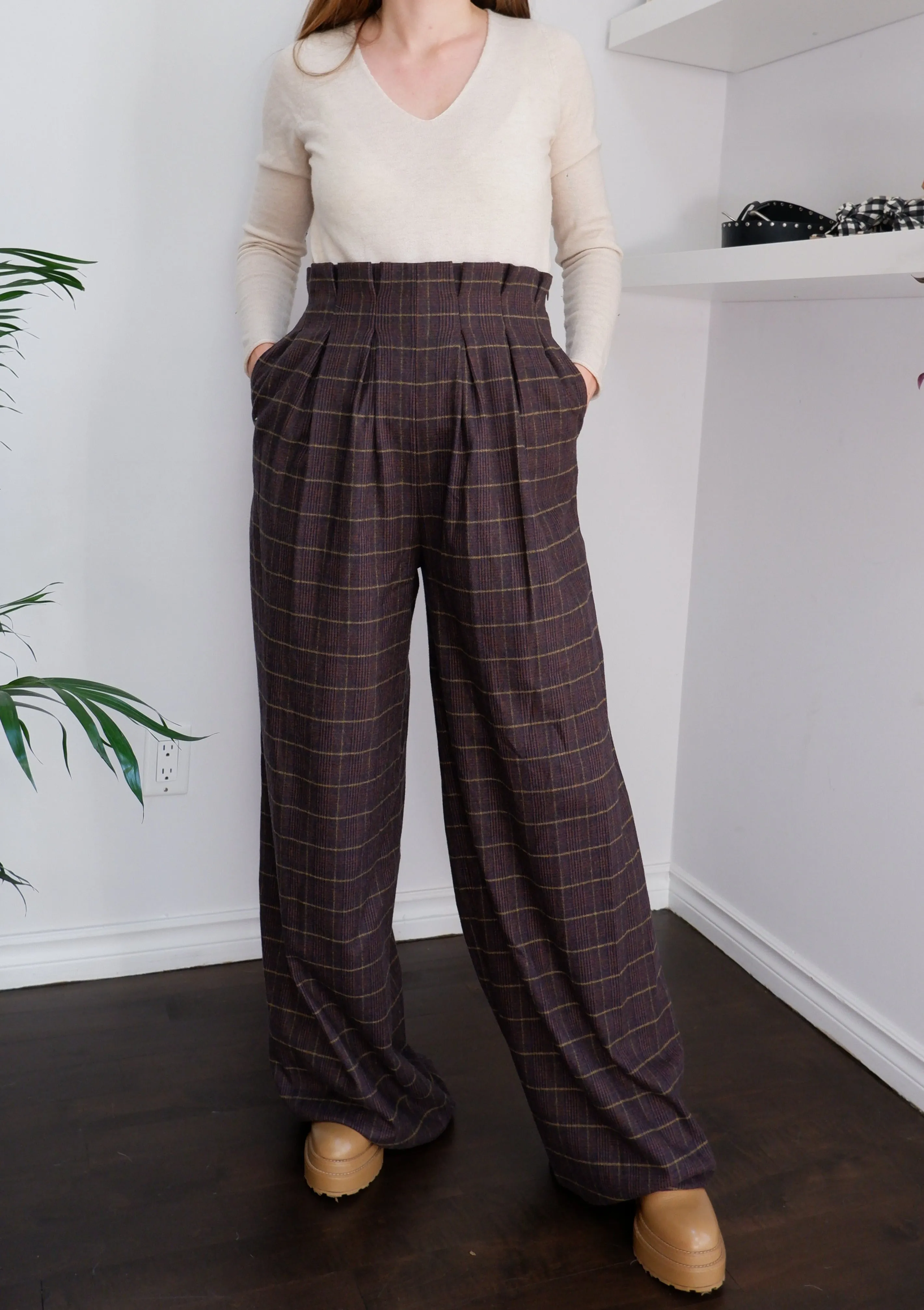 NWT Stella Jean Paperbag Wide Leg Trousers - 6/8