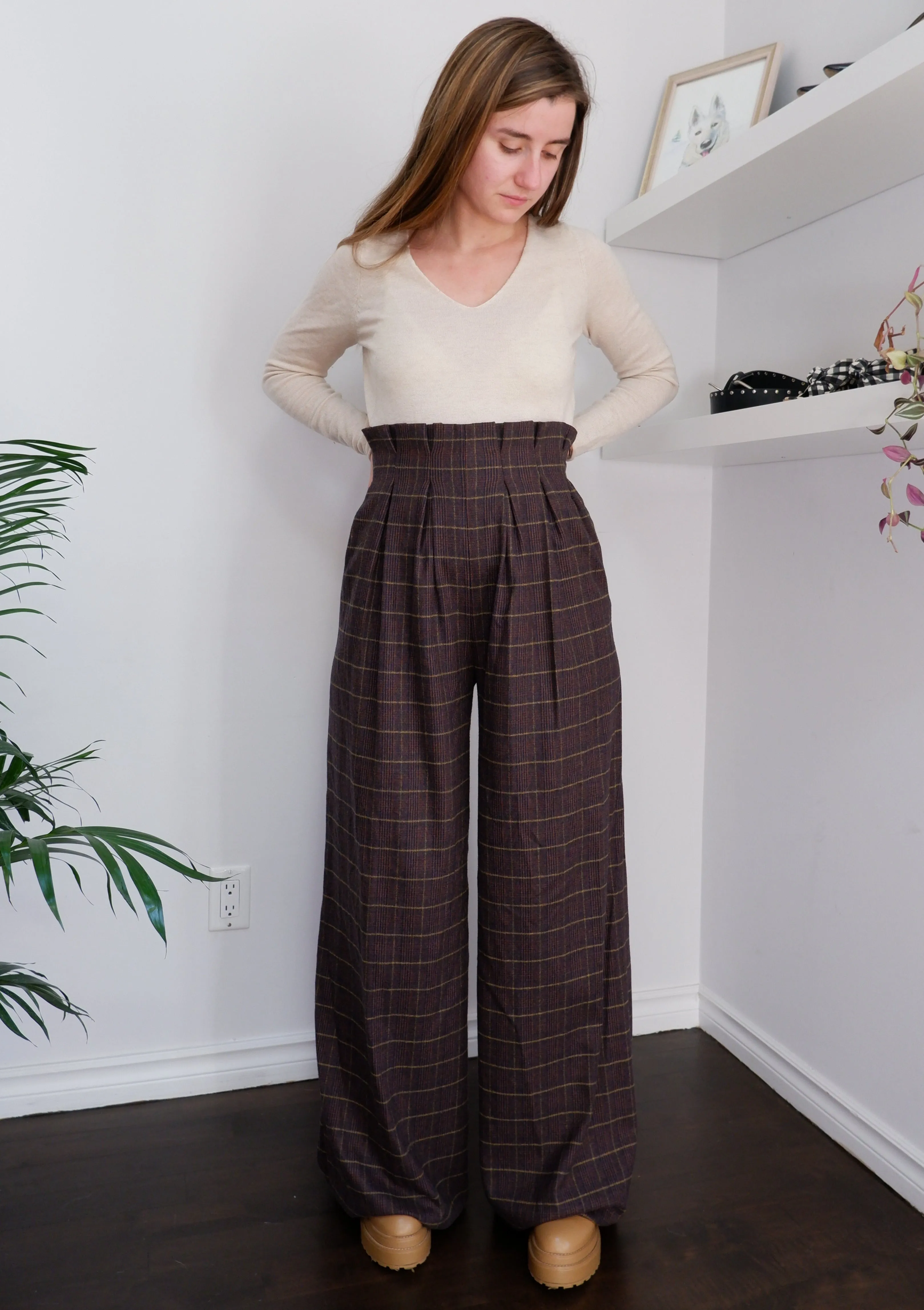 NWT Stella Jean Paperbag Wide Leg Trousers - 6/8