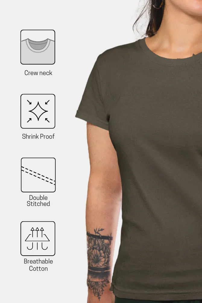 Olive Green T-shirt for women