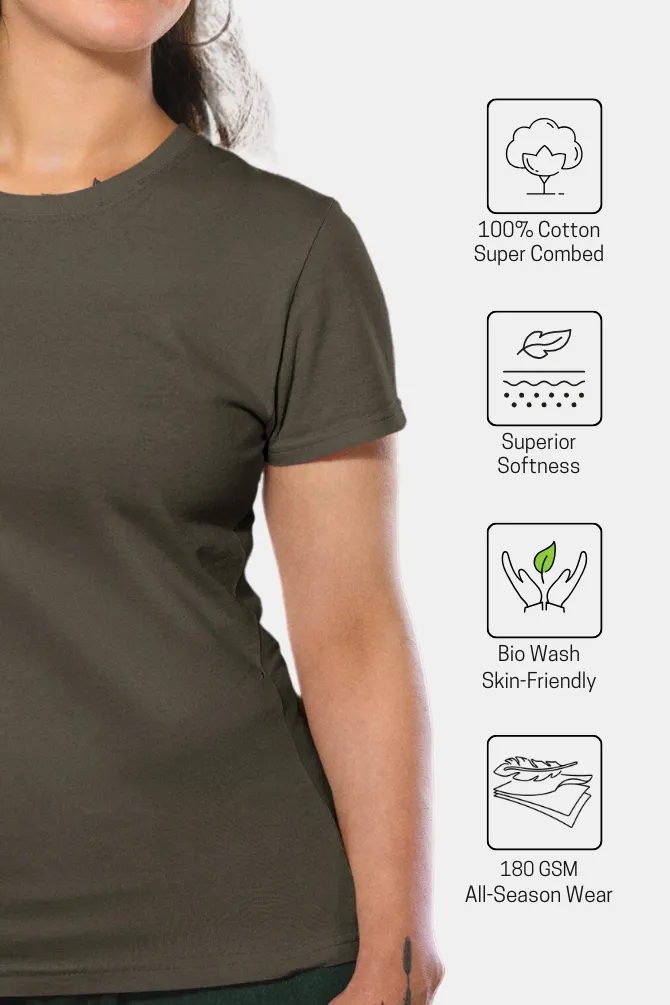 Olive Green T-shirt for women