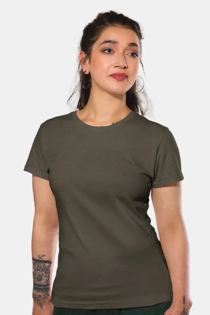 Olive Green T-shirt for women