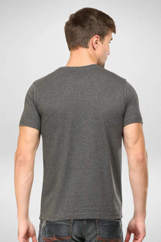 Pack Of 3 Plain T-shirts Grey Melange Steel Grey and Charcoal Melange for Men