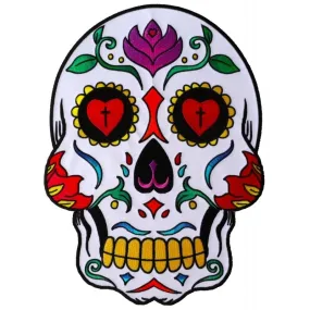 PL5987 Sugar Skull Embroidered Iron on Patch