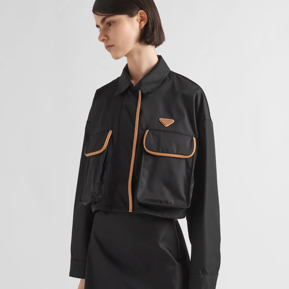 Re-Nylon Collar Jacket