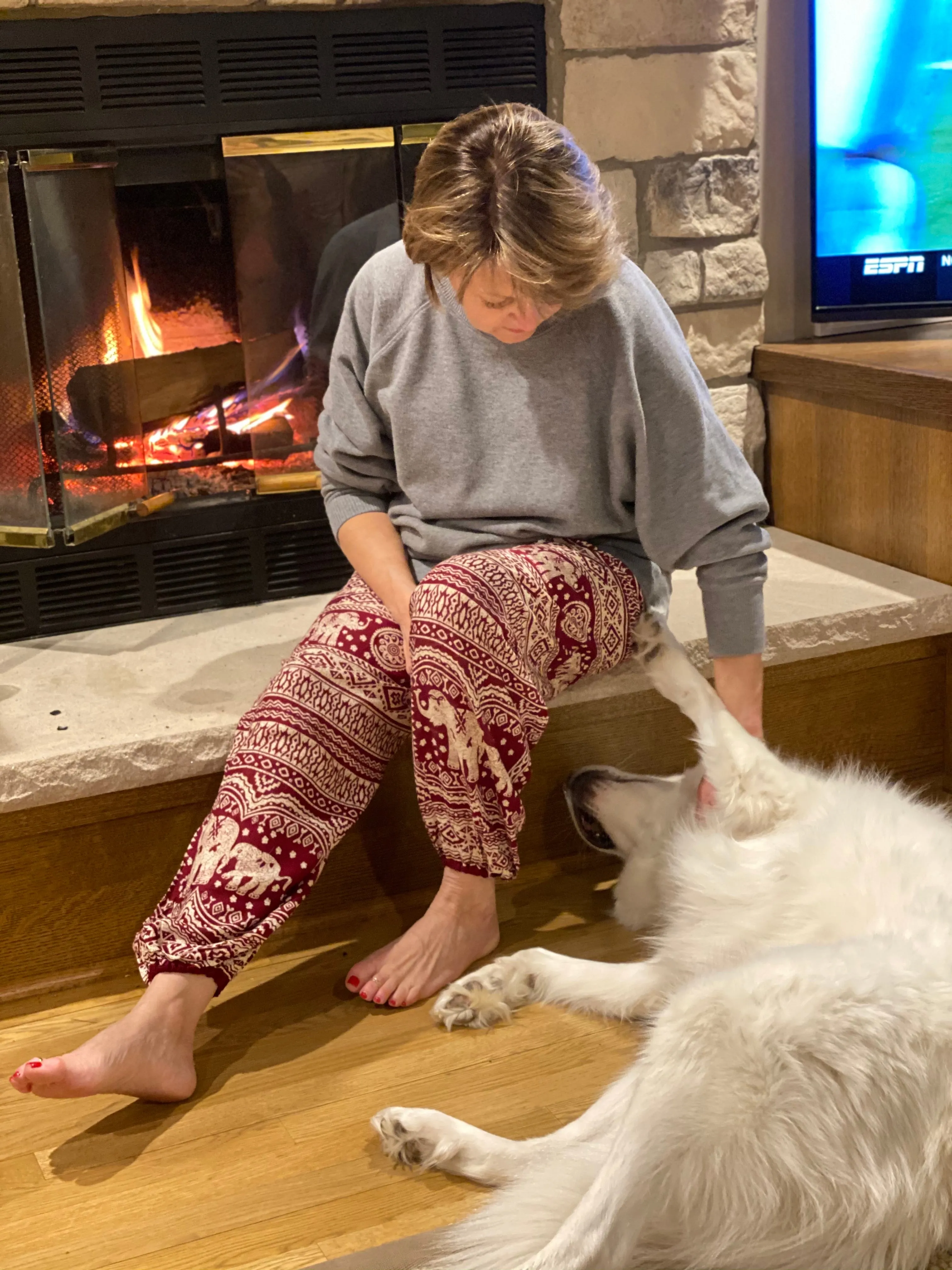 Red Stripe Elephant Pants