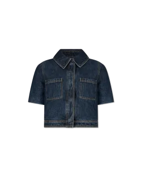 Reproportioned Cropped Denim Jacket