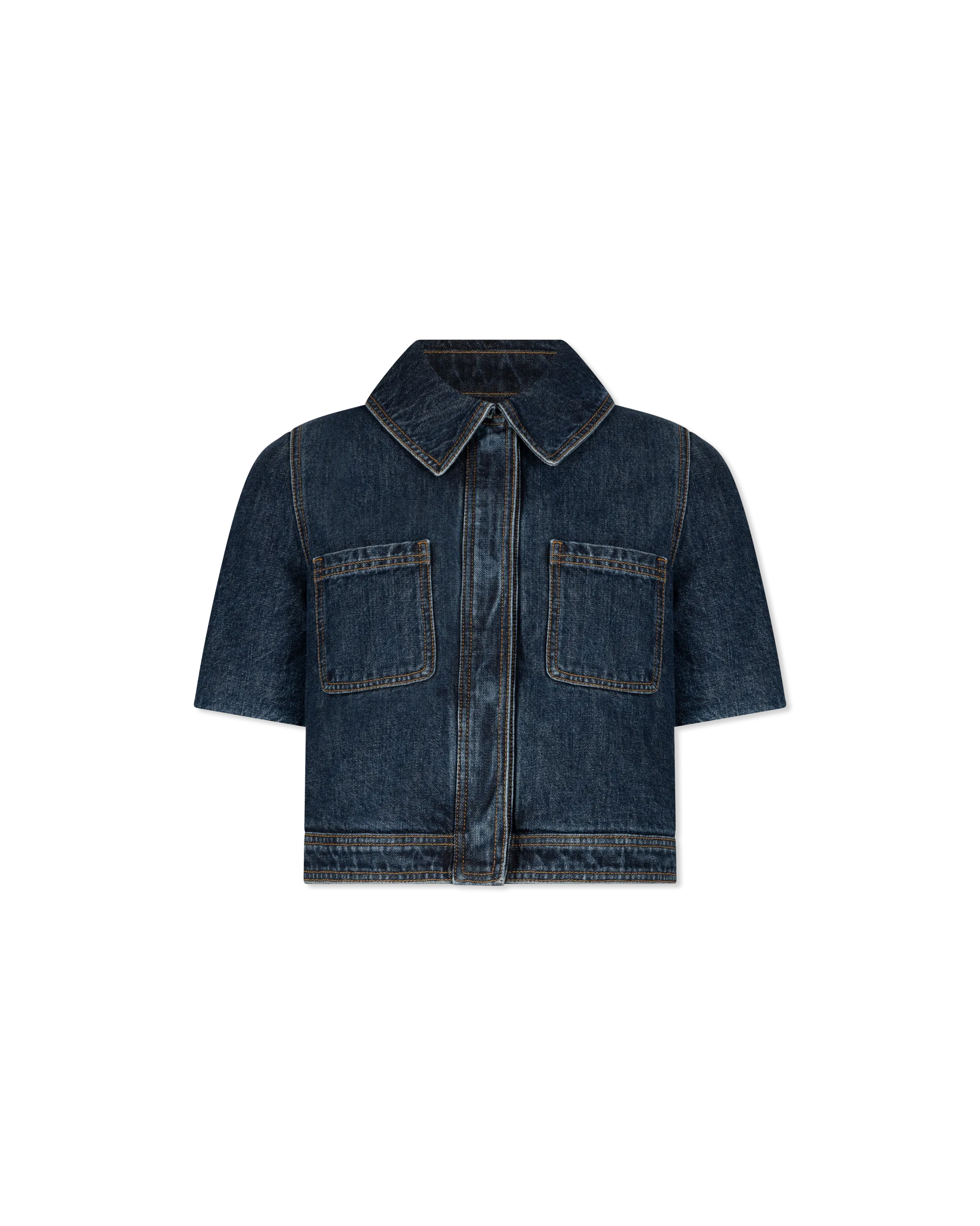 Reproportioned Cropped Denim Jacket