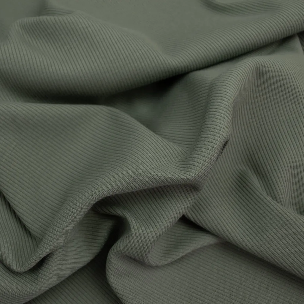 Ribbed Cotton Jersey - Sage