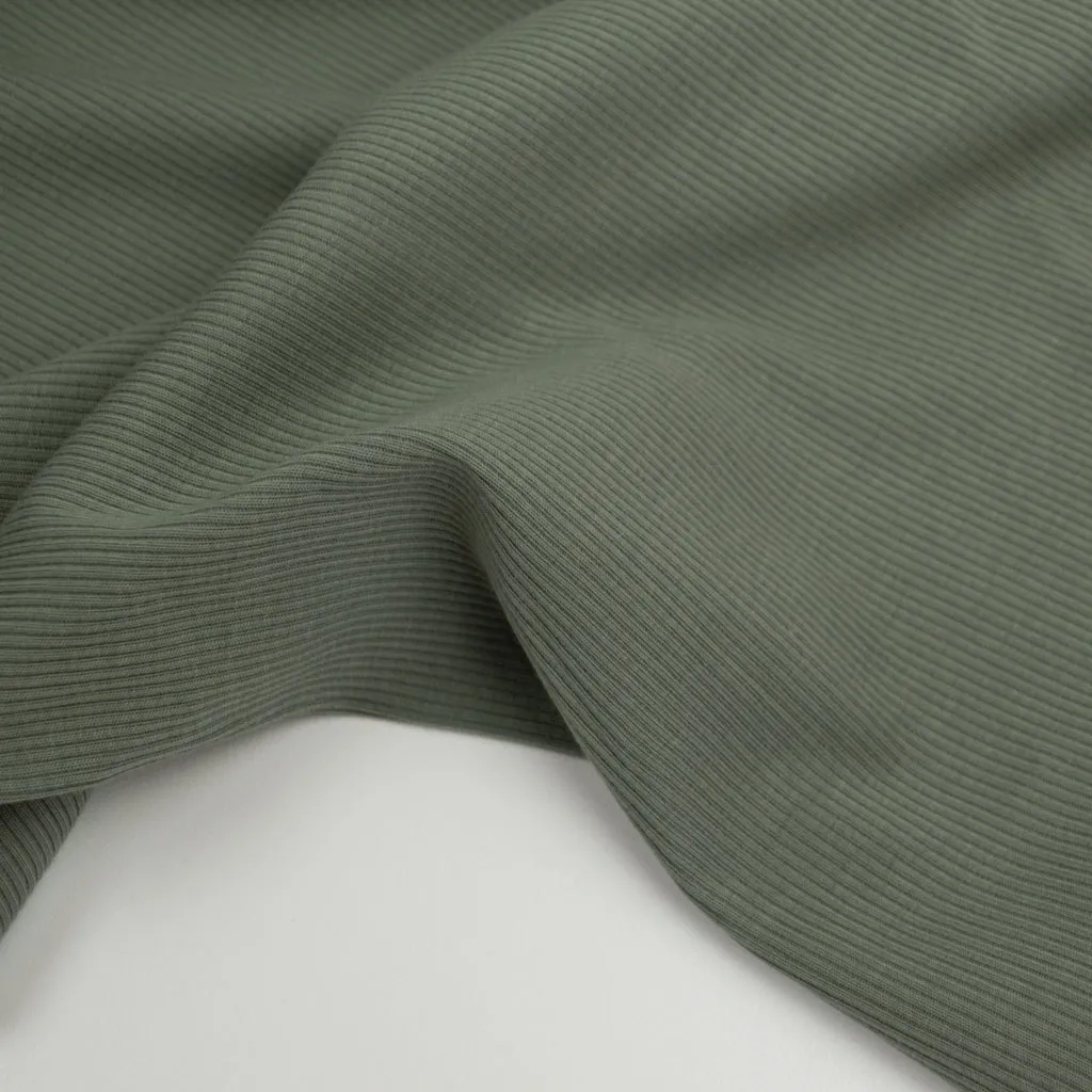 Ribbed Cotton Jersey - Sage