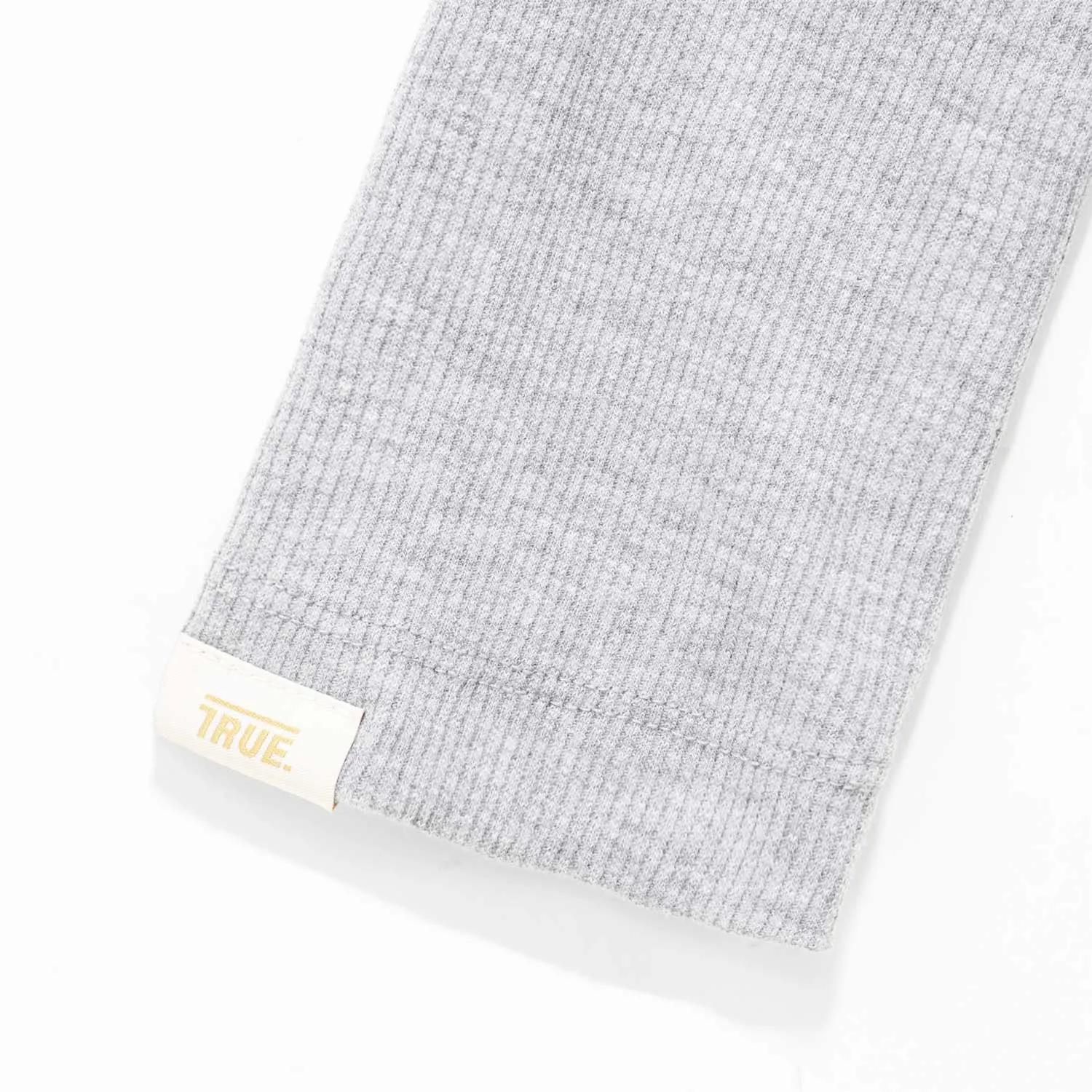 Ribbed LS Tee - Gray