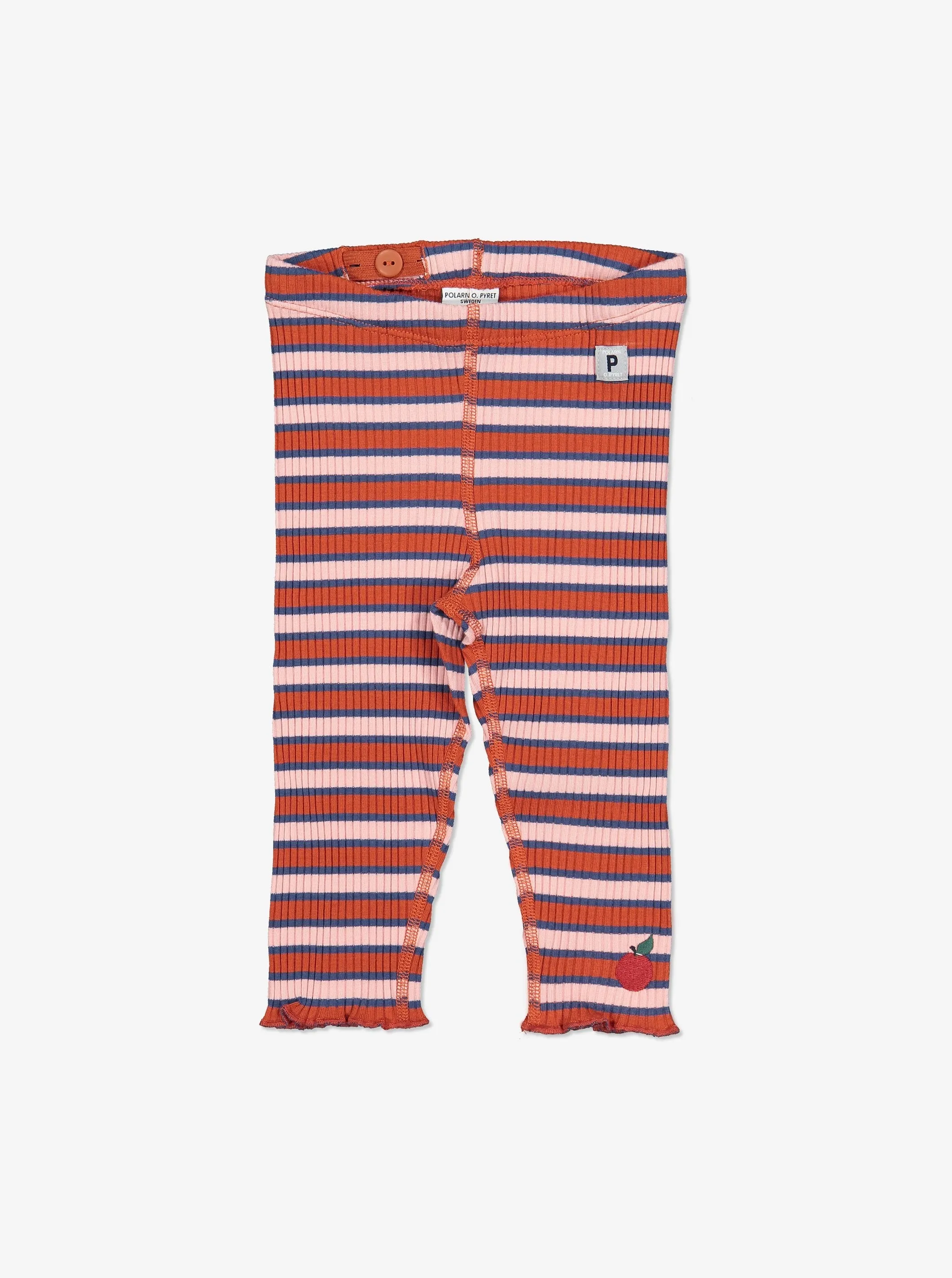 Striped Ribbed Baby Leggings