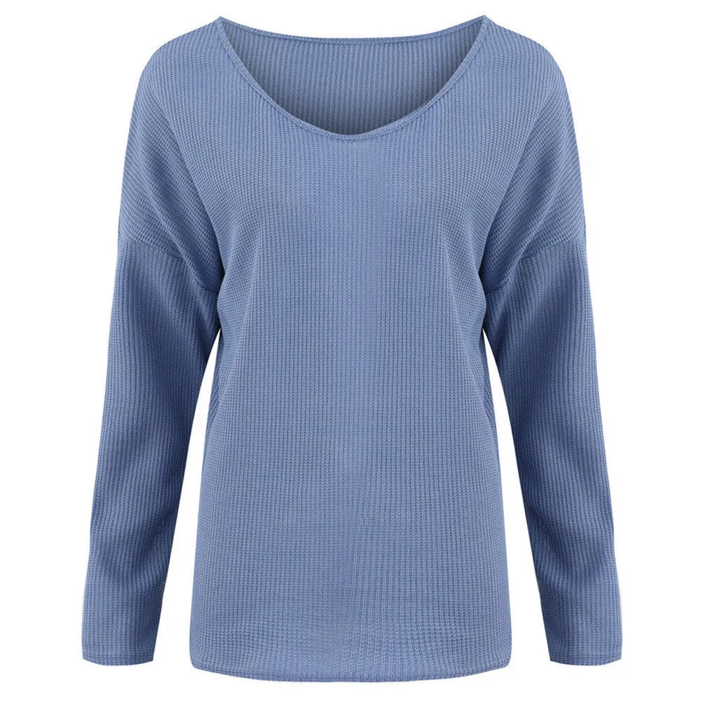 Women's Winter Casual V-Neck Sweater