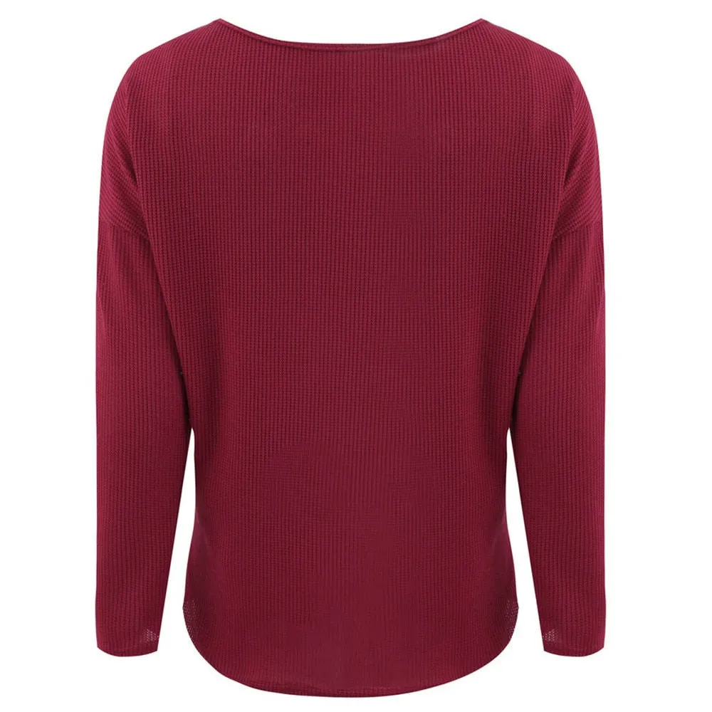 Women's Winter Casual V-Neck Sweater