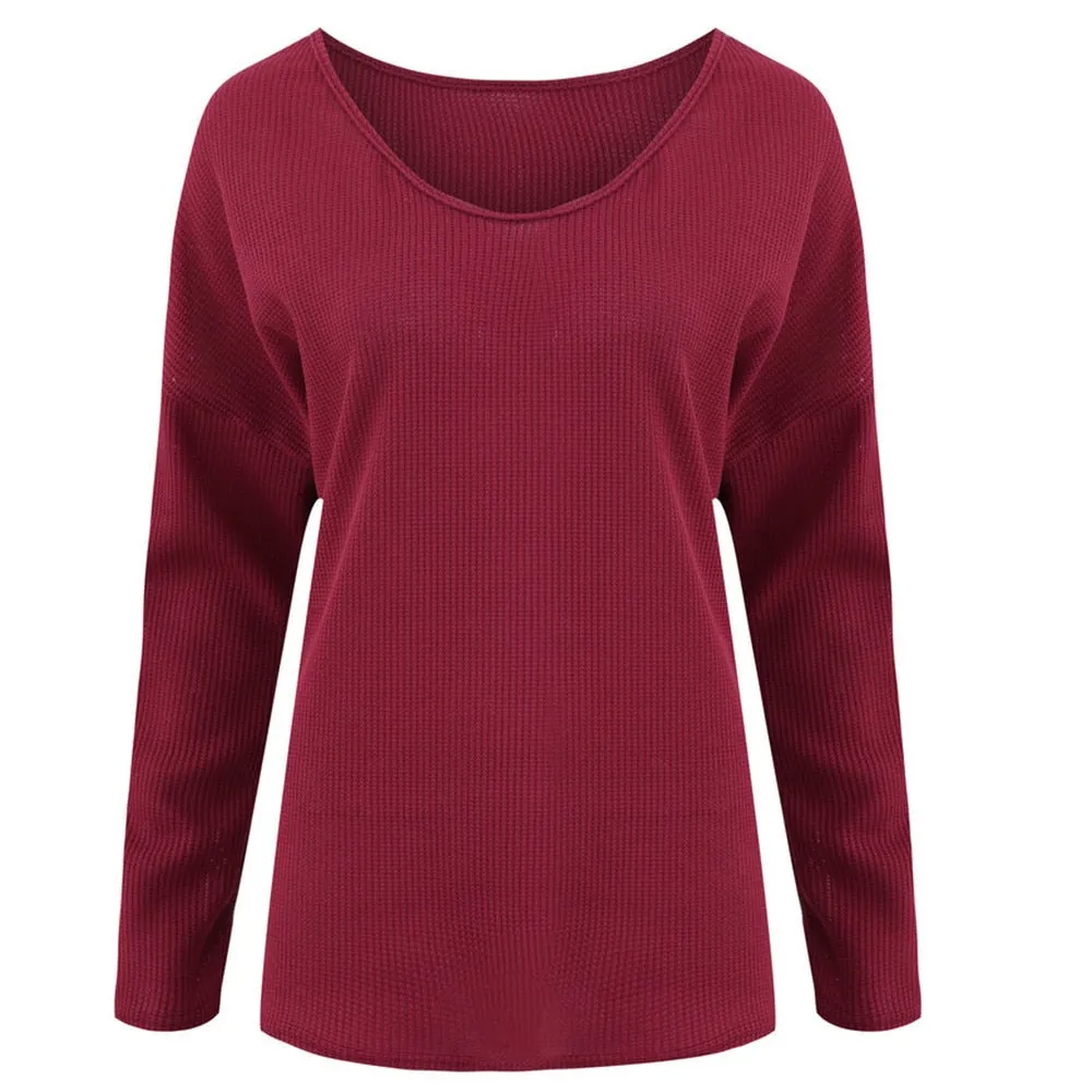 Women's Winter Casual V-Neck Sweater