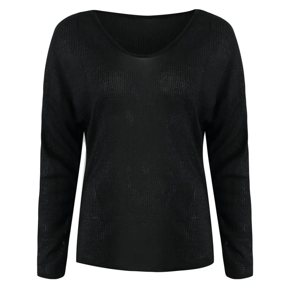 Women's Winter Casual V-Neck Sweater